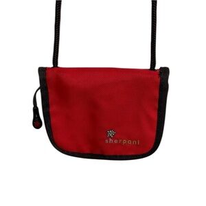 Sherpani Red Zoe Crossbody Mini Bag BLEMISH
